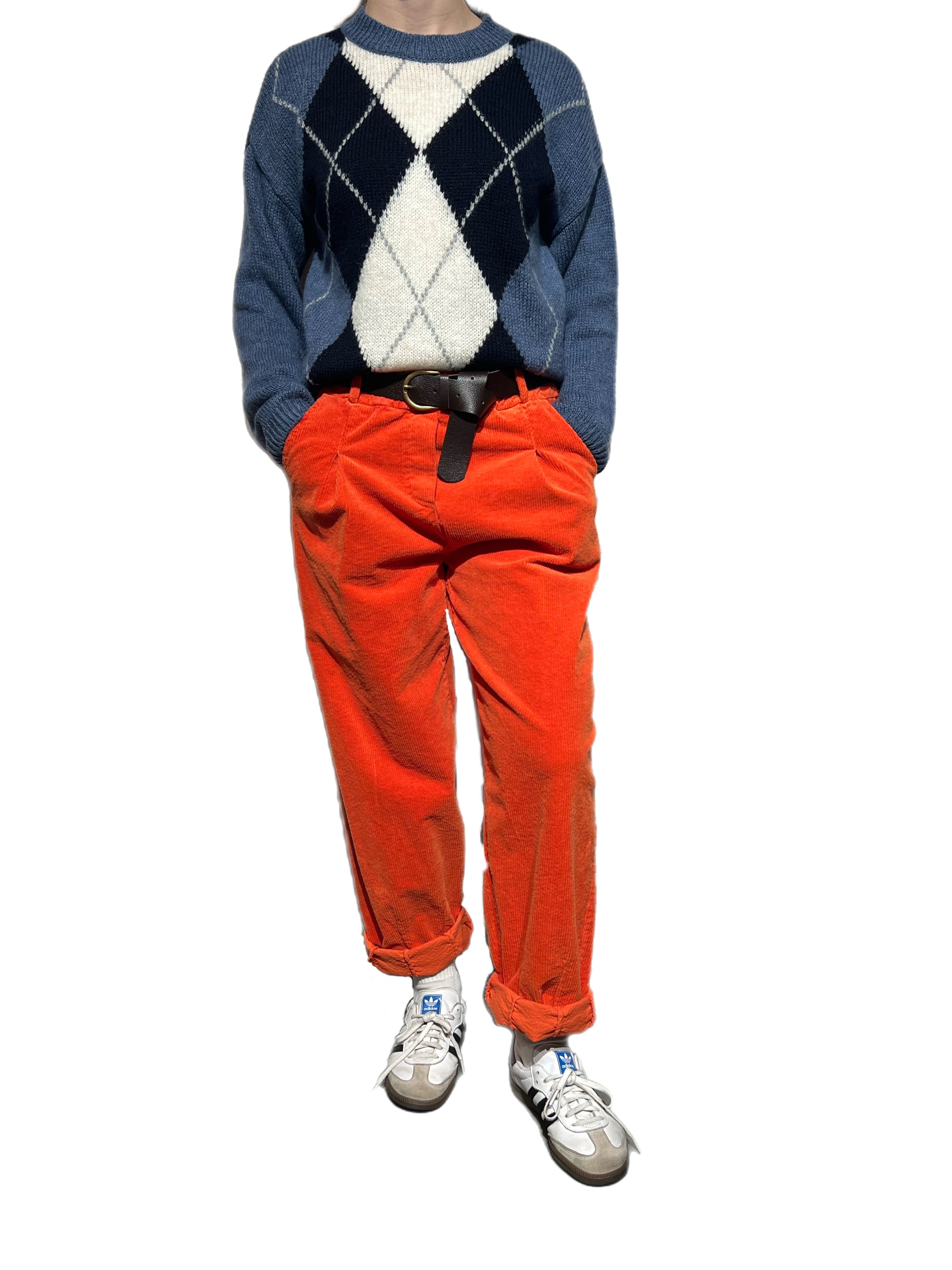 Matié pantalone neve arancio