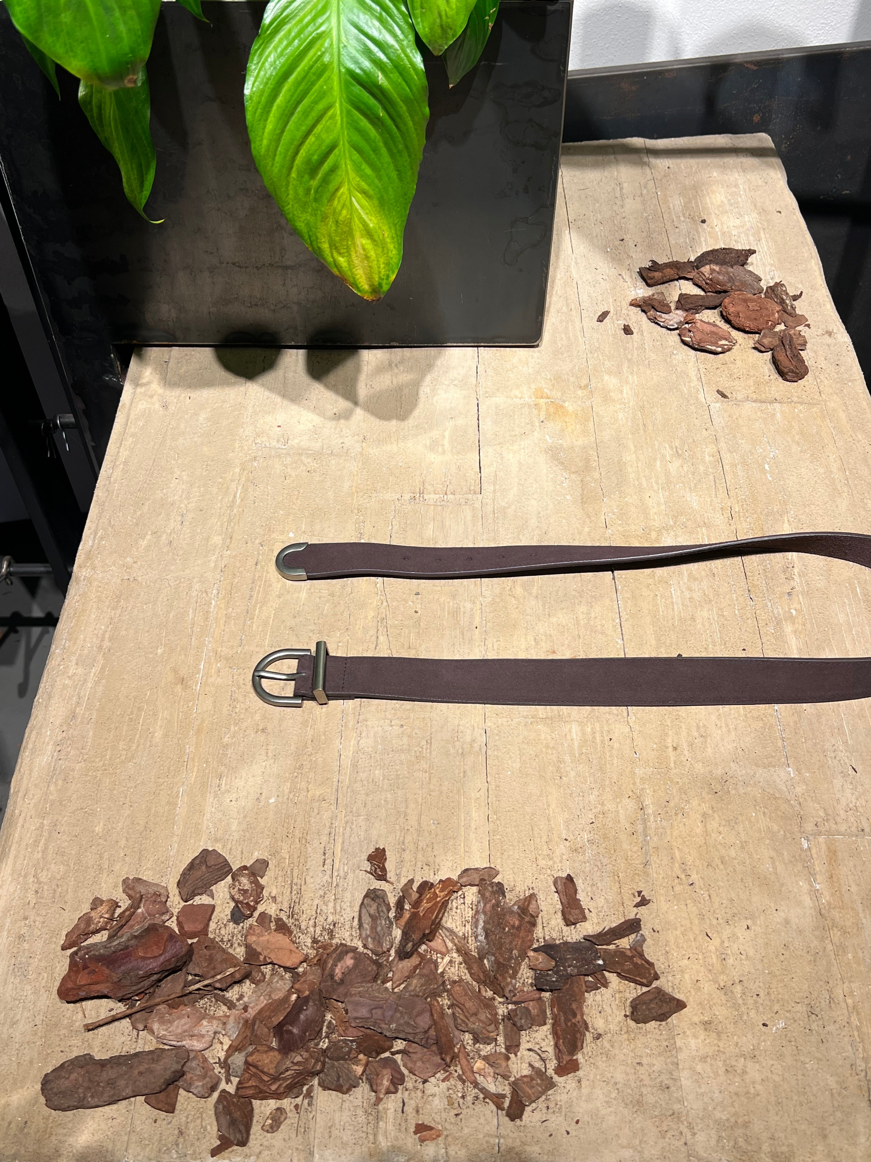 Matié cintura pelle scamosciata cioccolato