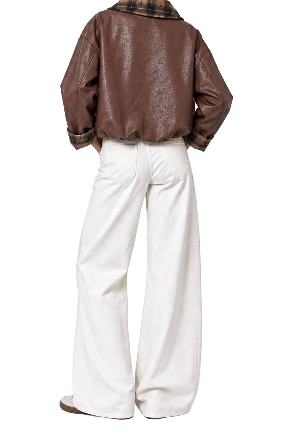 Brend bomber ecopelle ciocco