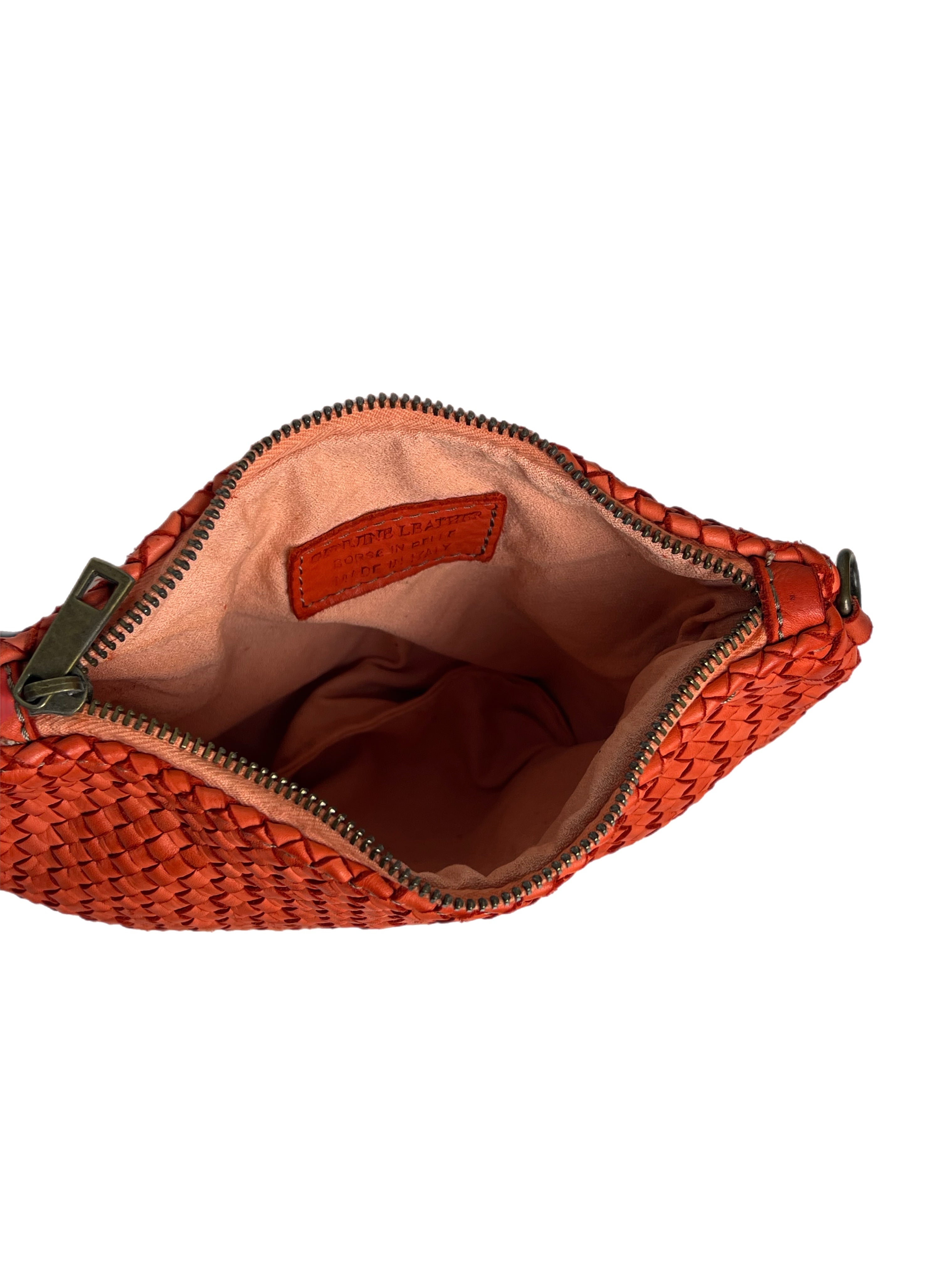 Matié borsa pelle Cádiz arancio