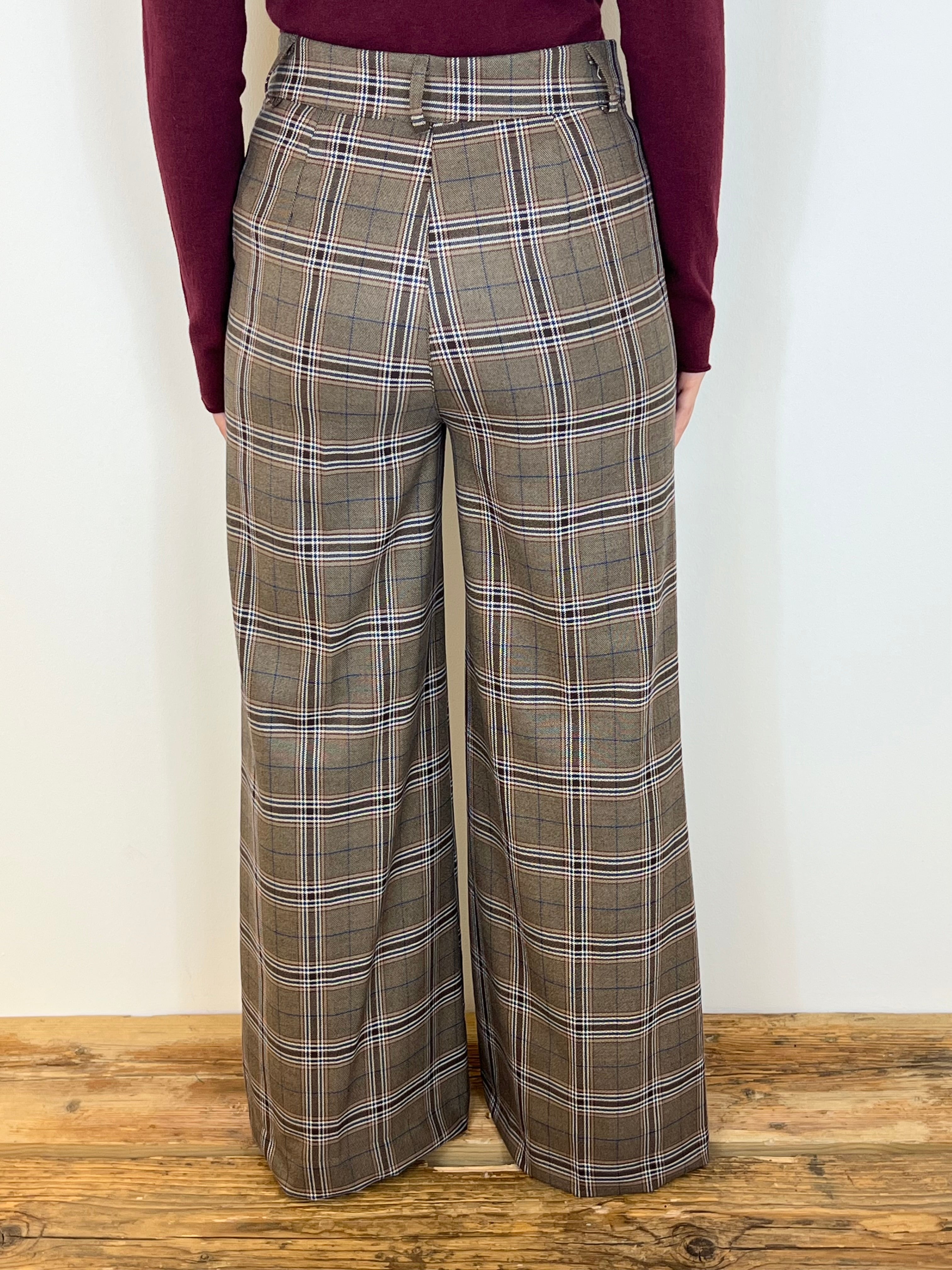 Matié pantalone quadro palazzo
