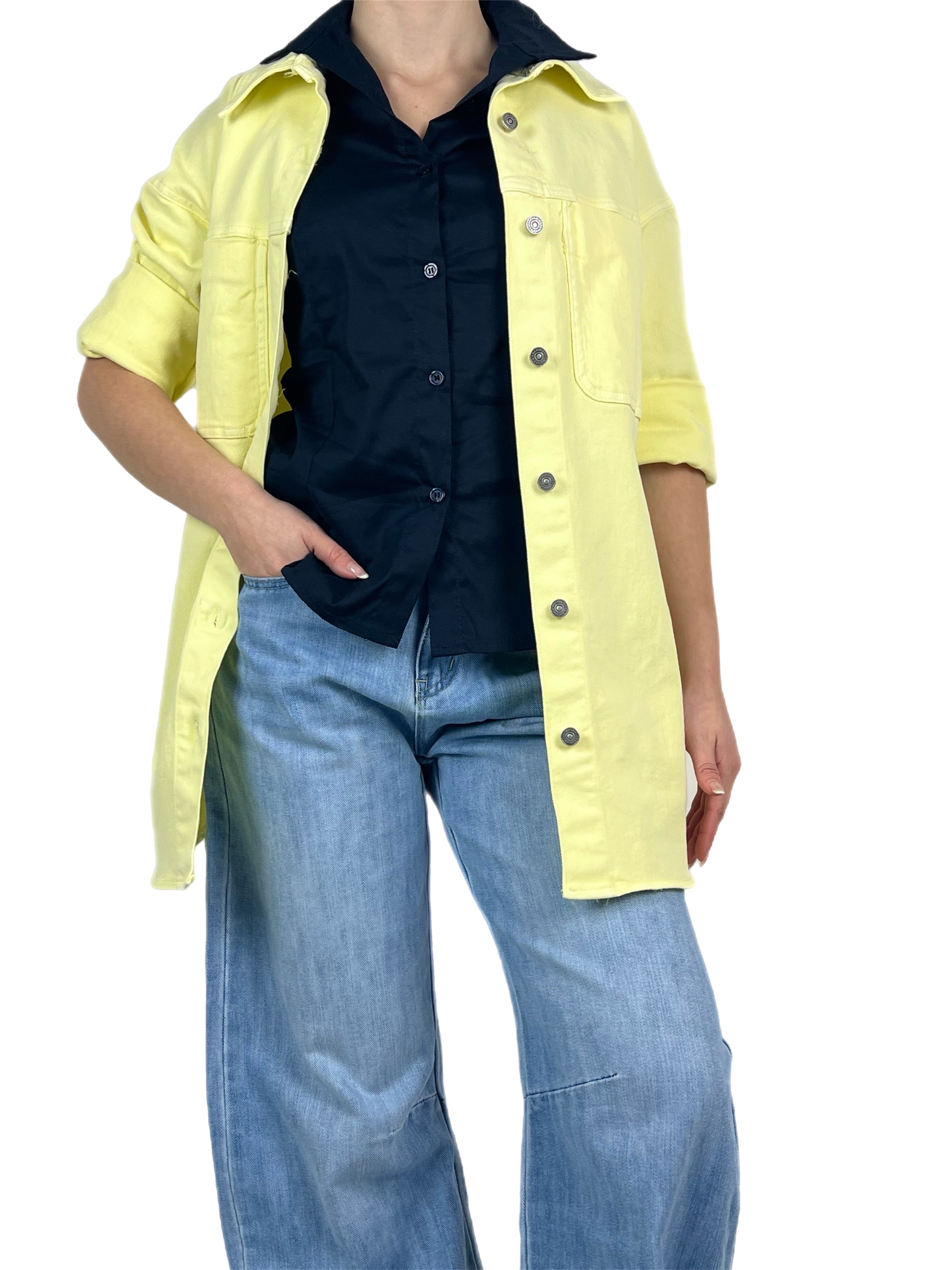 Matié maxicamicia girasole limone