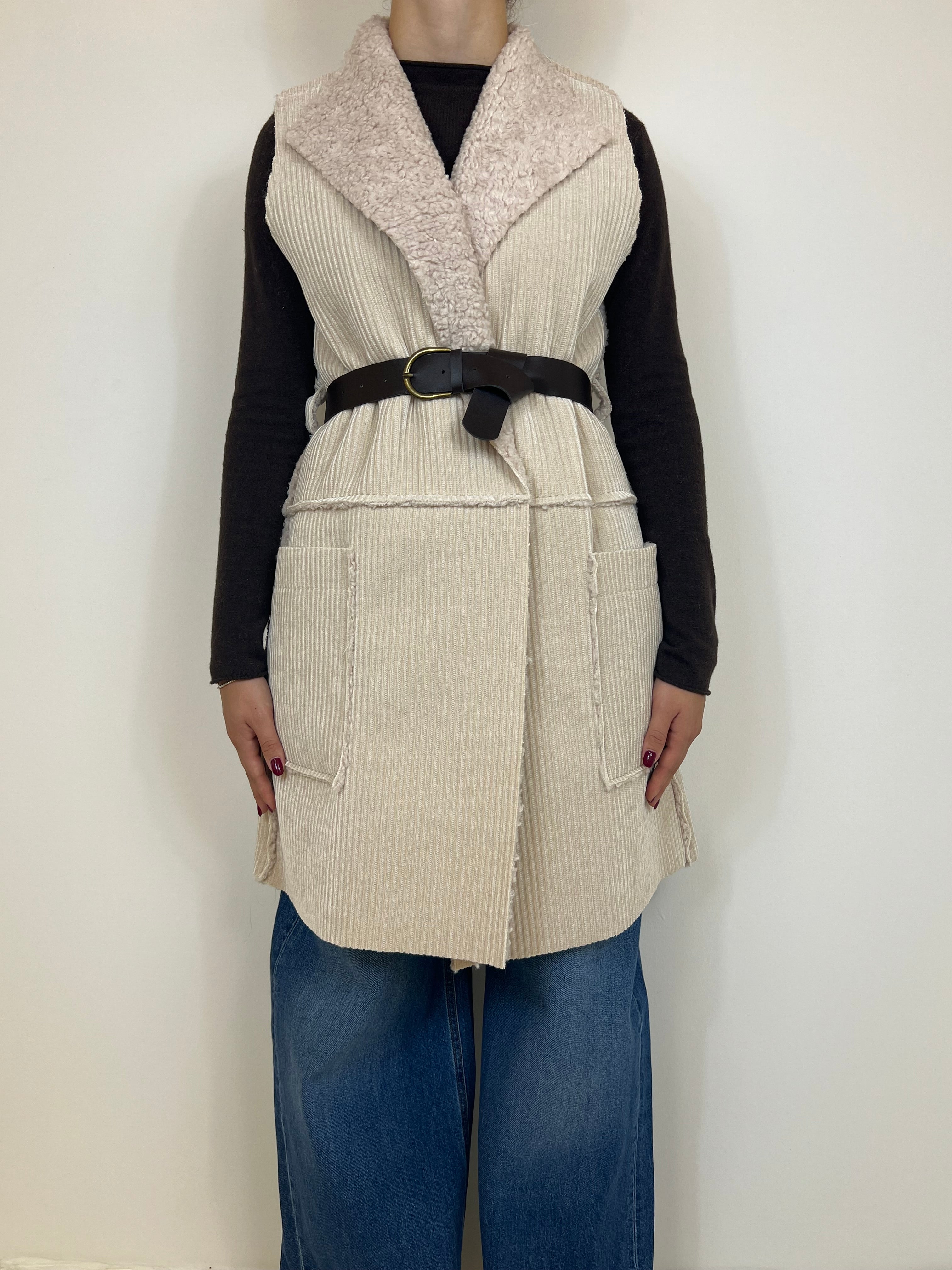 Matié gilet velluto sheep