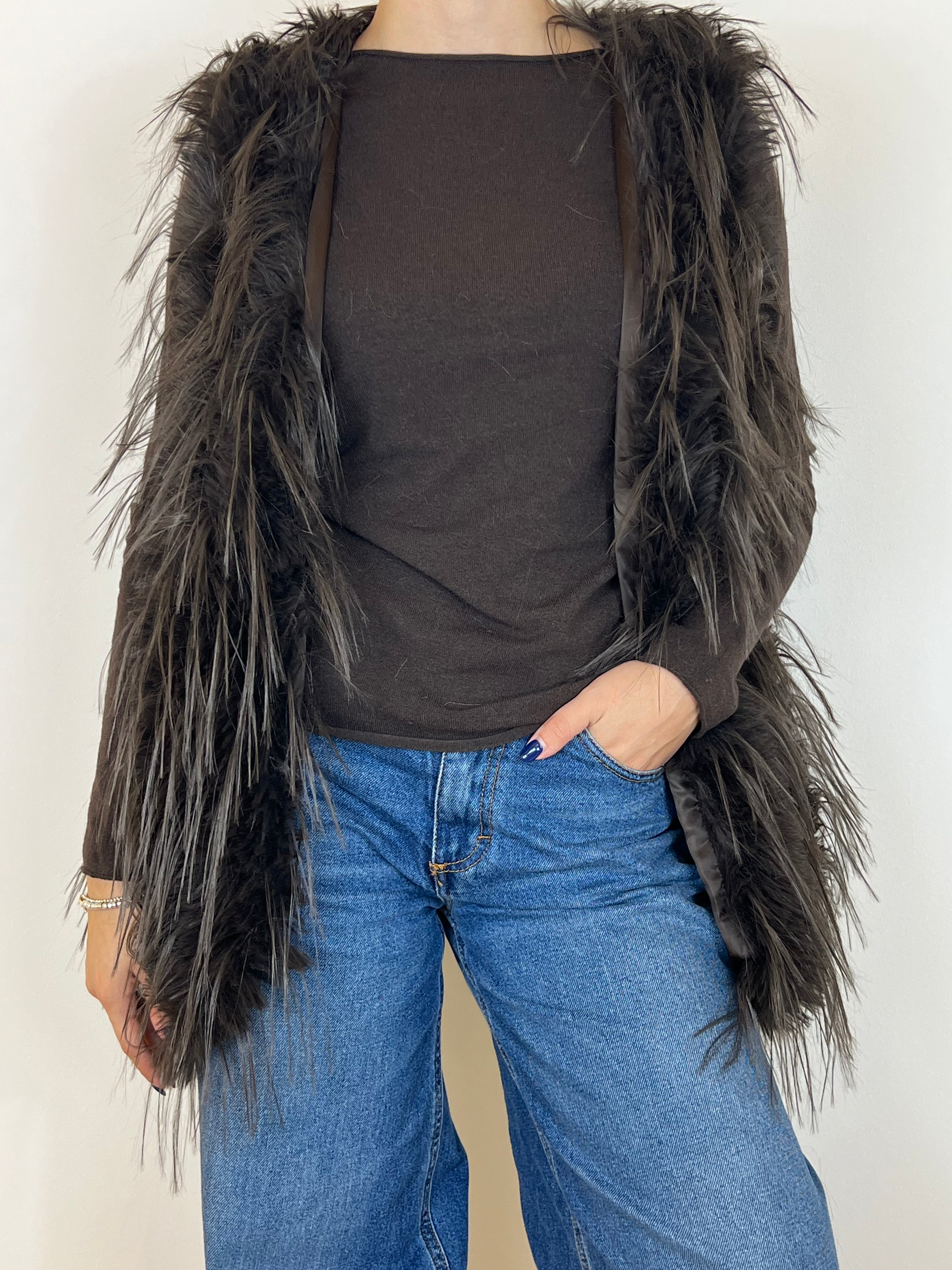 Matié ecopelliccia artemisia cioccolato