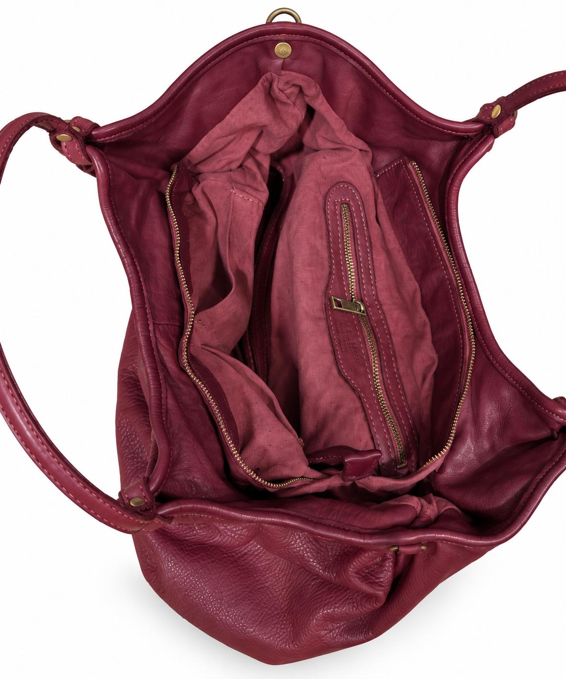 Matié borsa pelle Venezia bordeaux