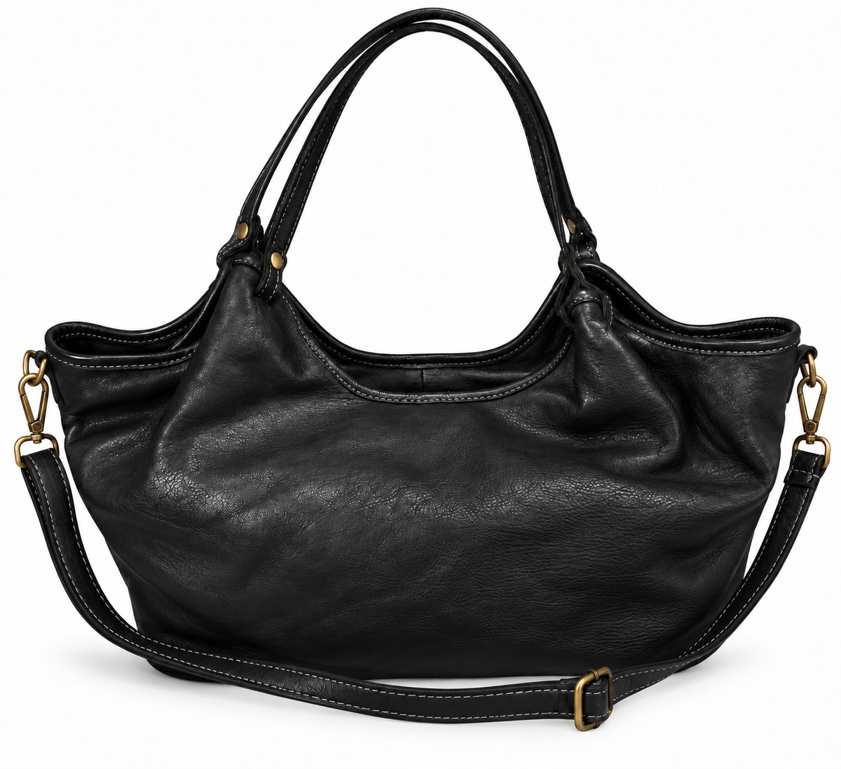 Matié borsa pelle Venezia nera