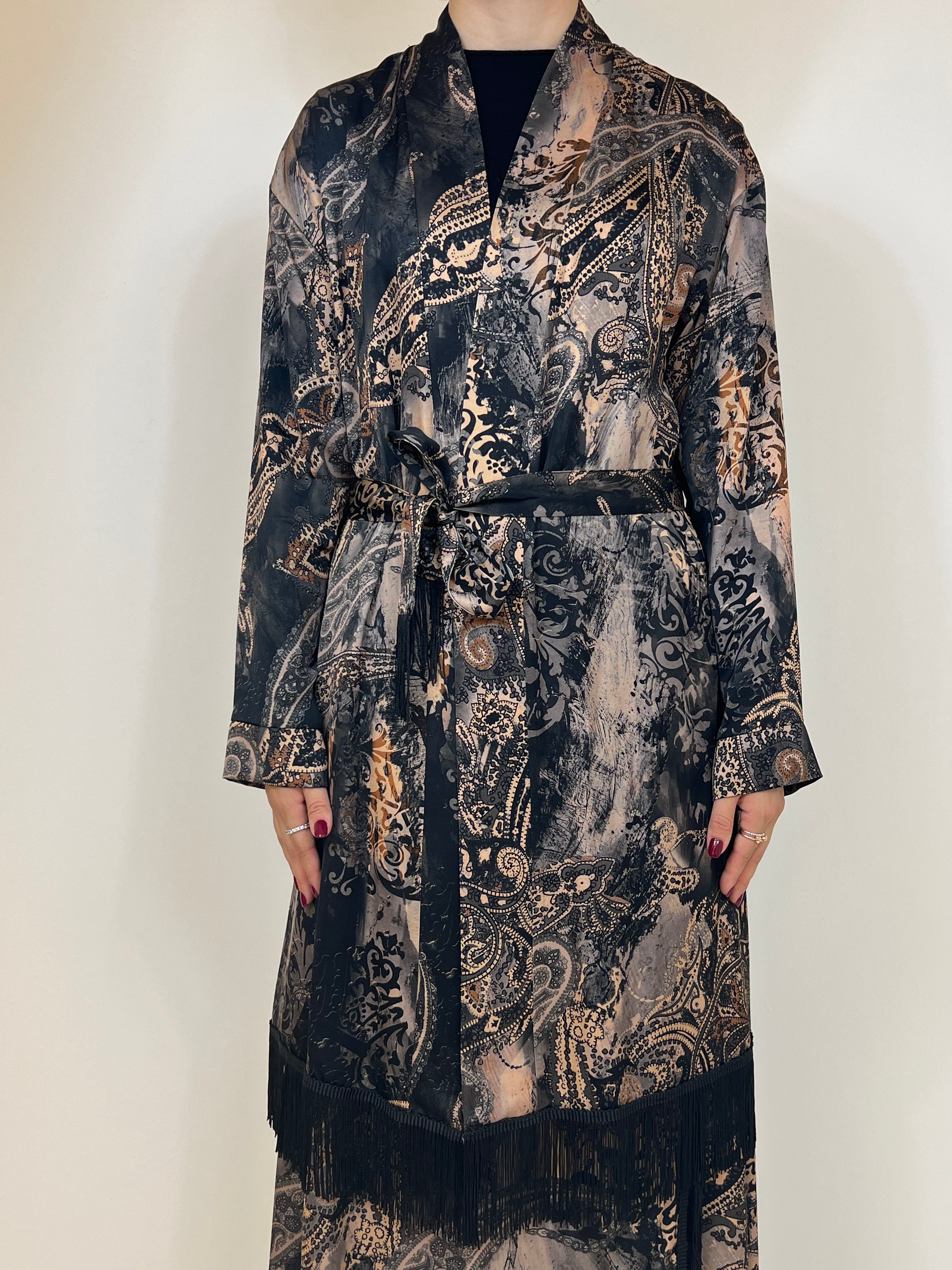 Susy Mix kimono india frange