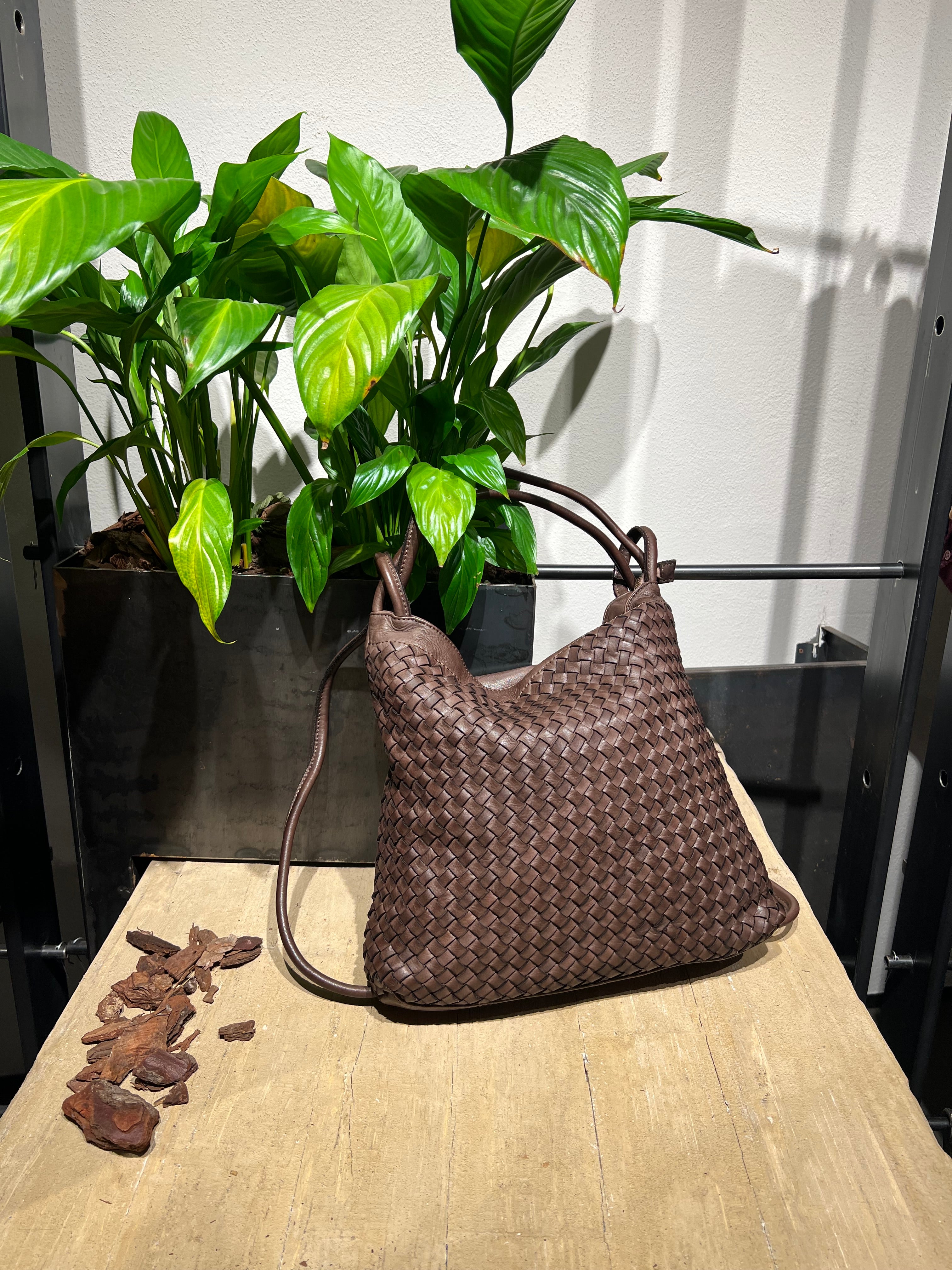 Matié zaino/borsa pelle tressy