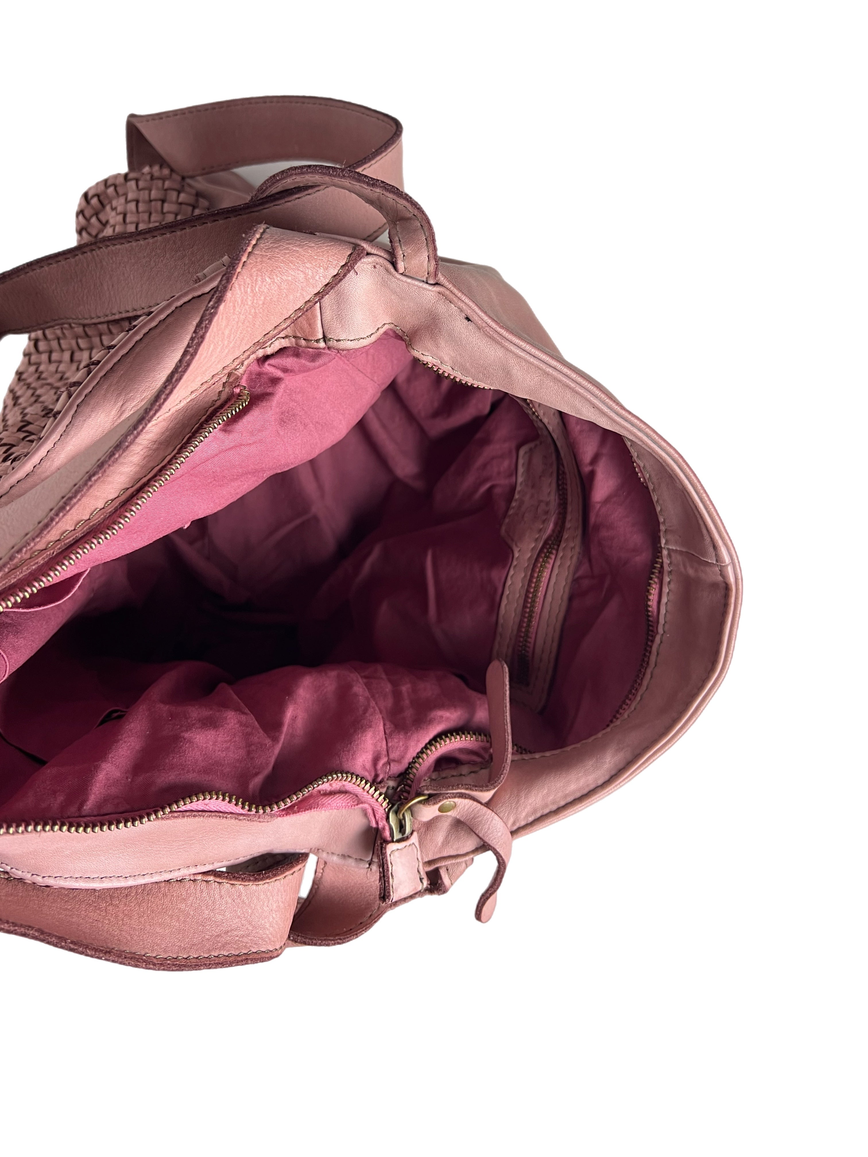 Matié borsa pelle Benidorm rosa