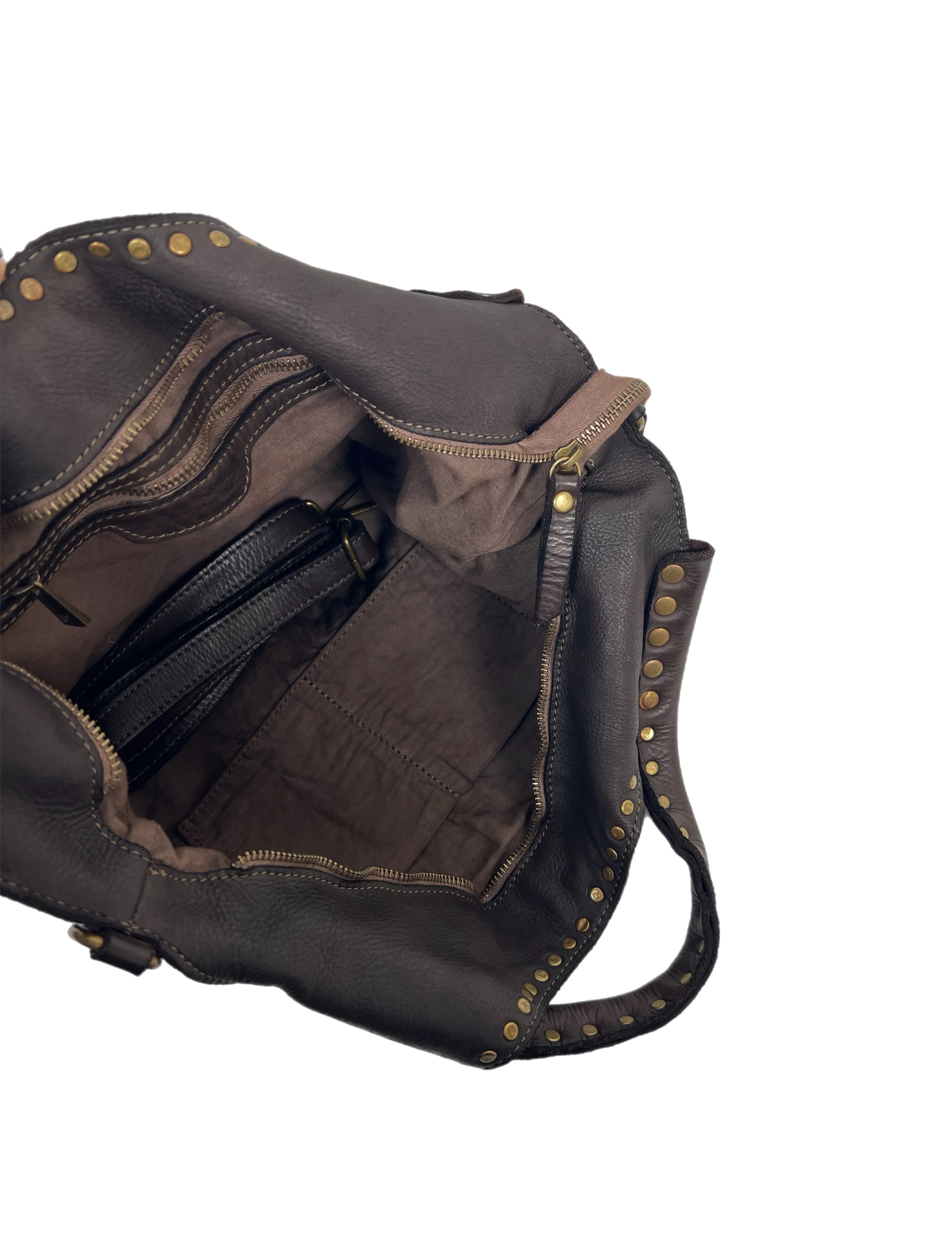 Matié borsa pelle Segovia ciocco