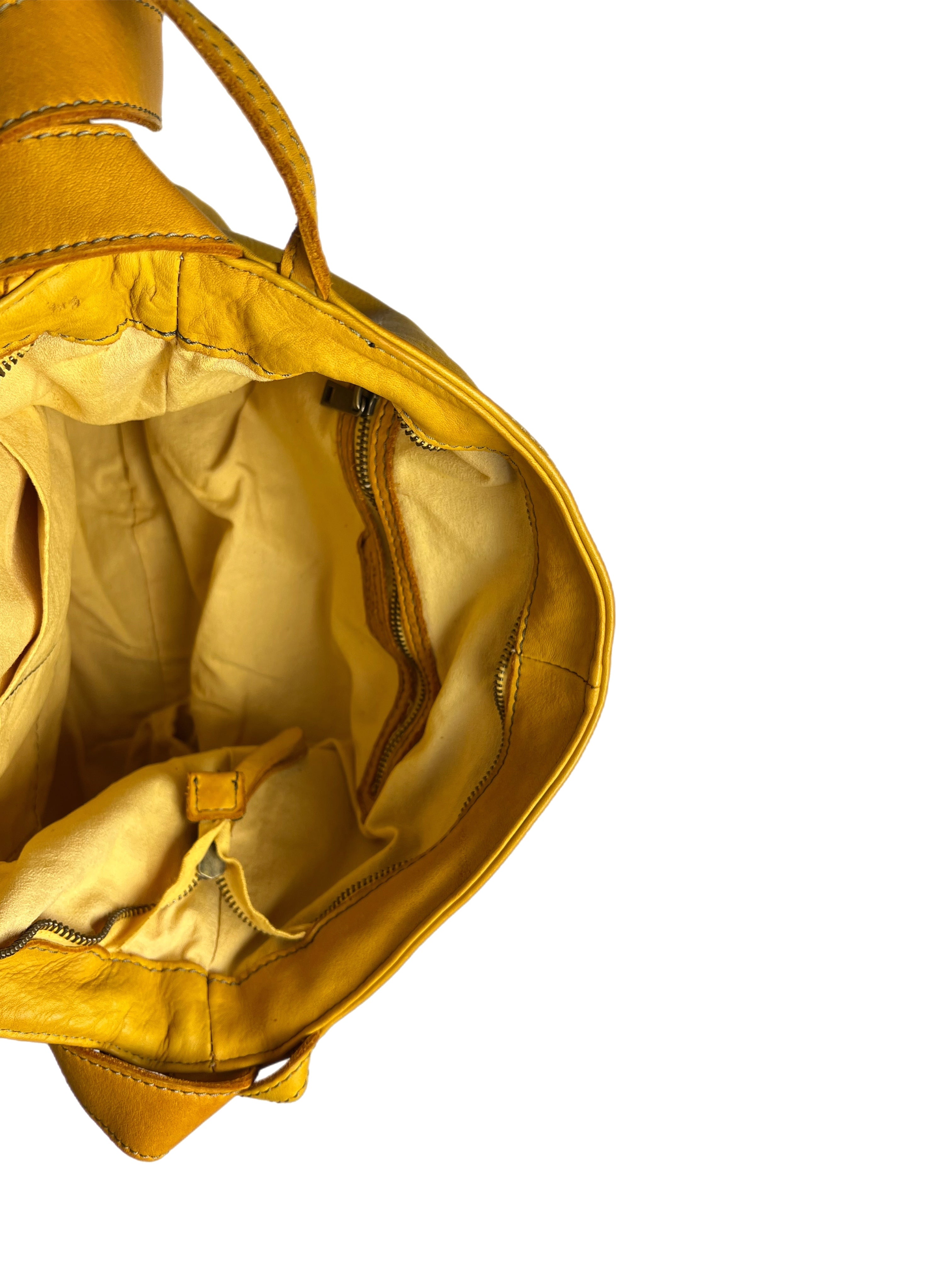 Matié borsa pelle Benidorm zafferano