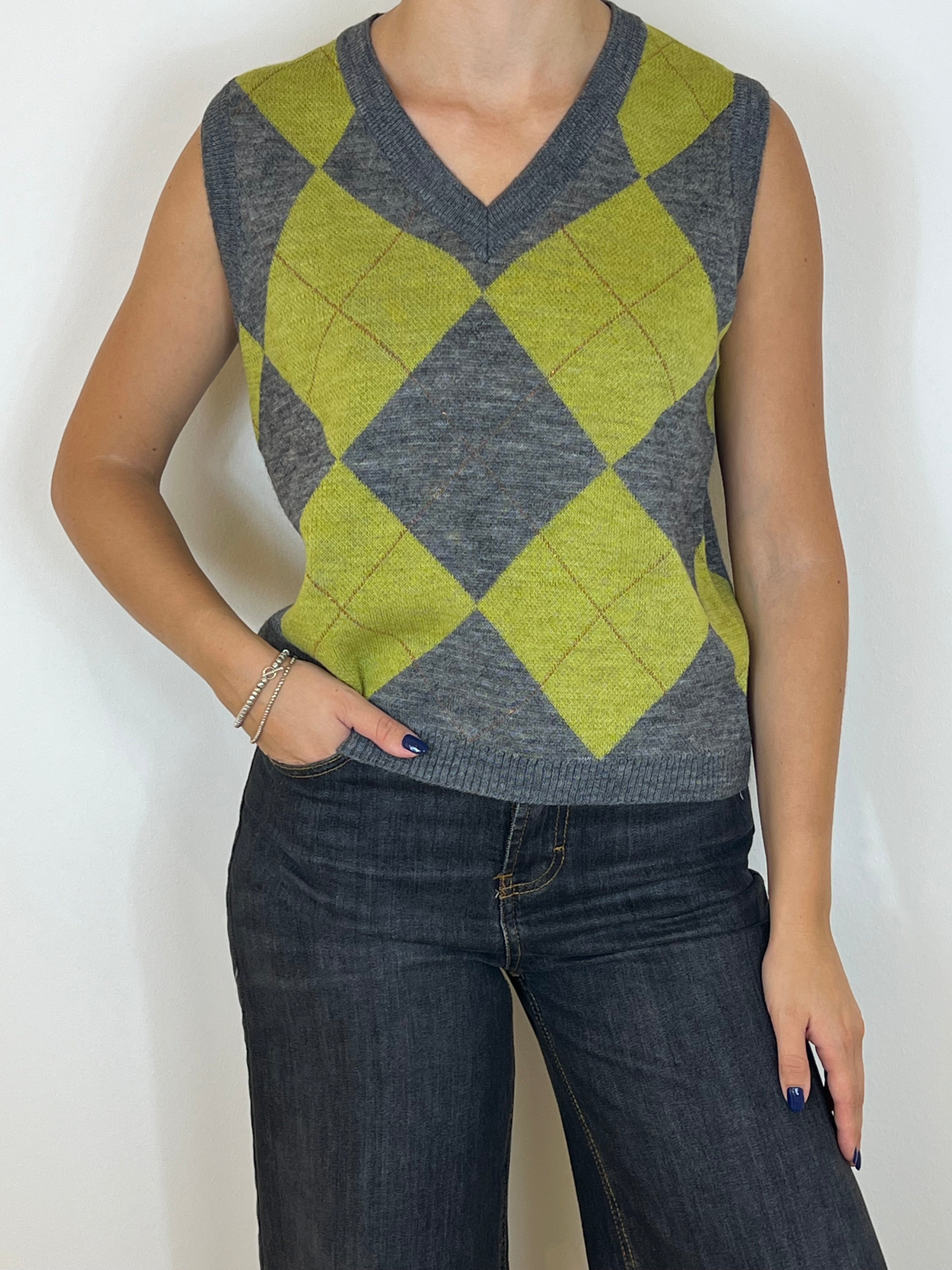 Reverse gilet ikaria lime