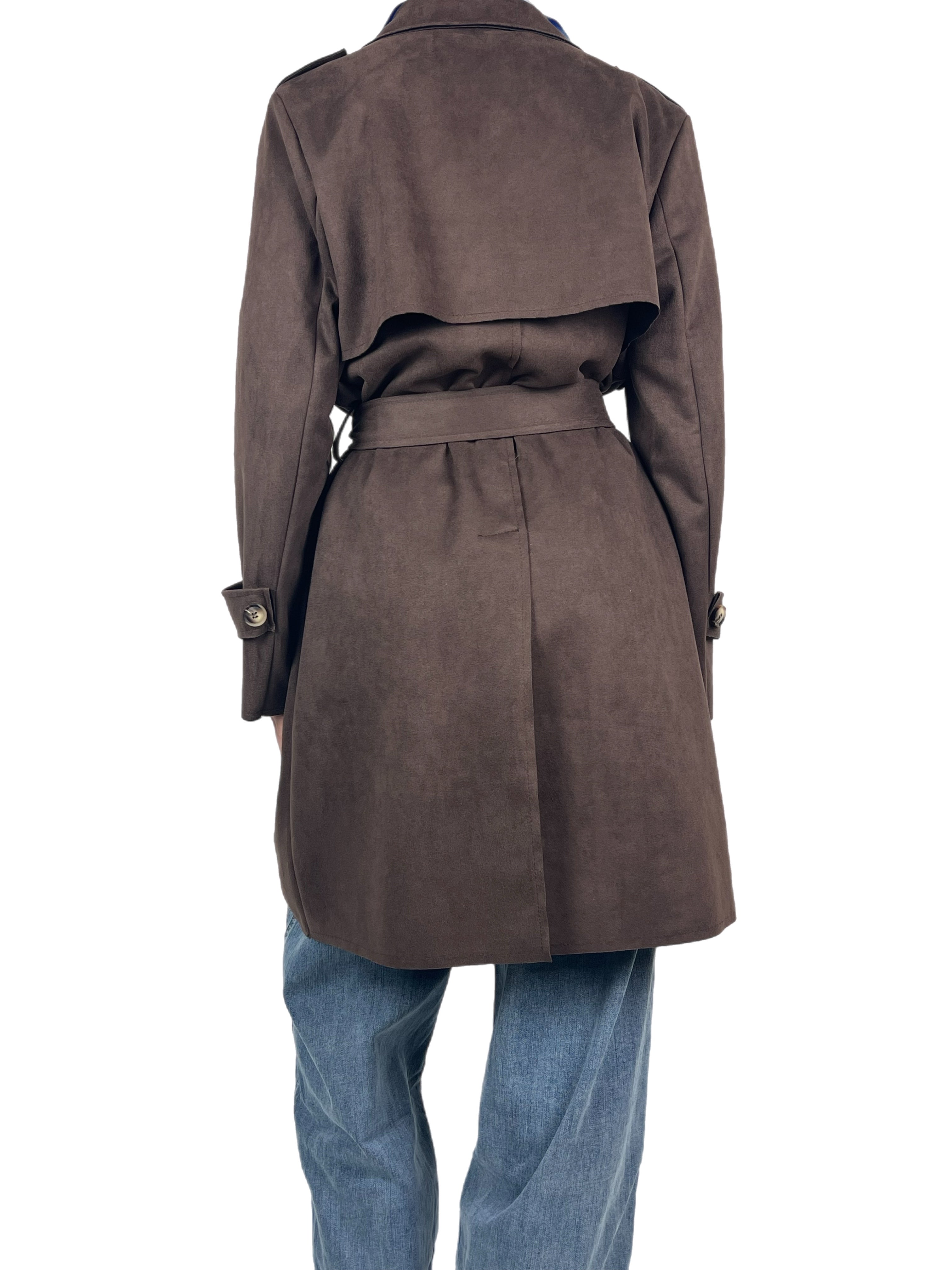 Matié trench ecocamoscio ciocco