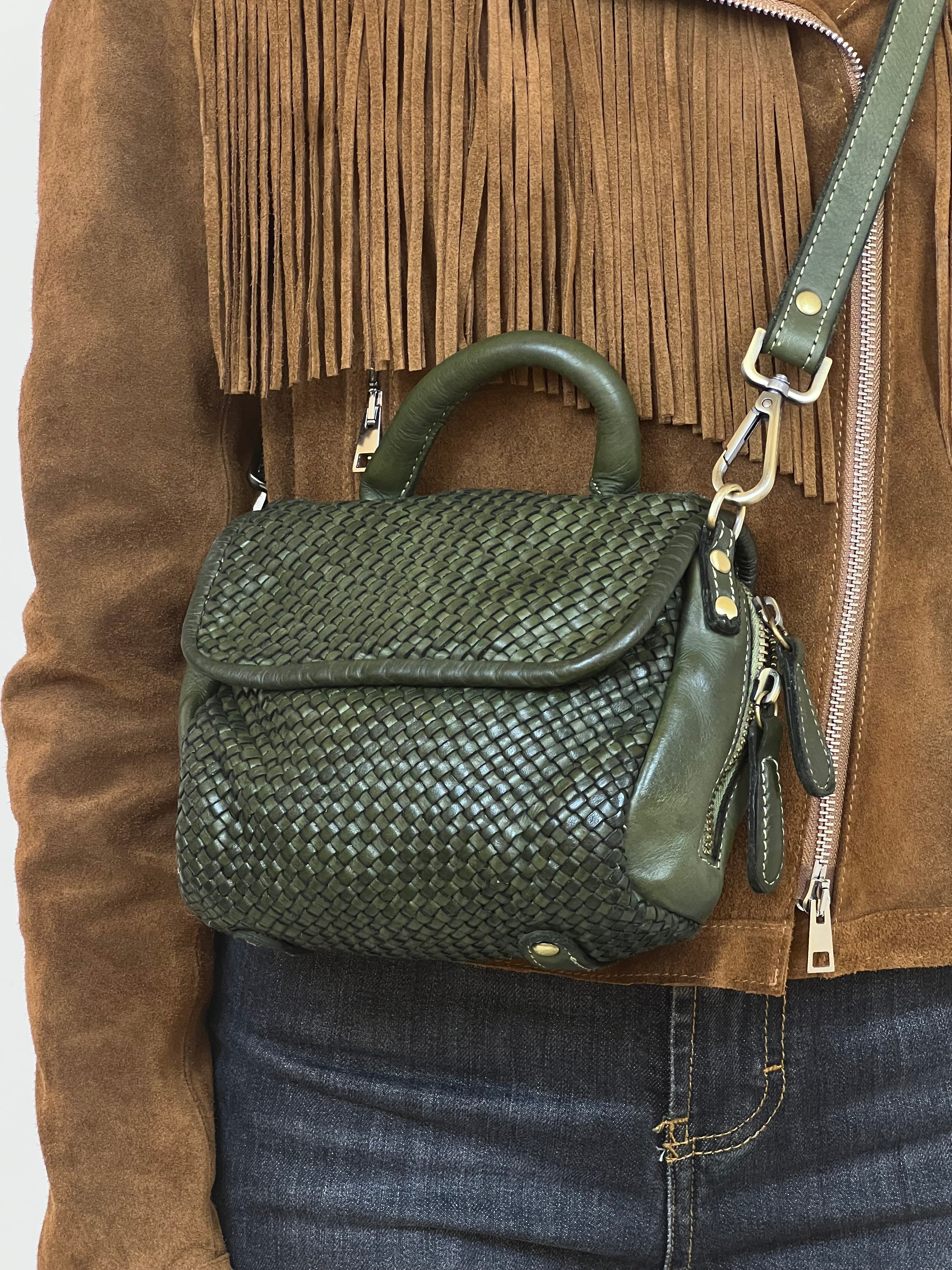 MATIÉ Bag Kitty intreccio pelle