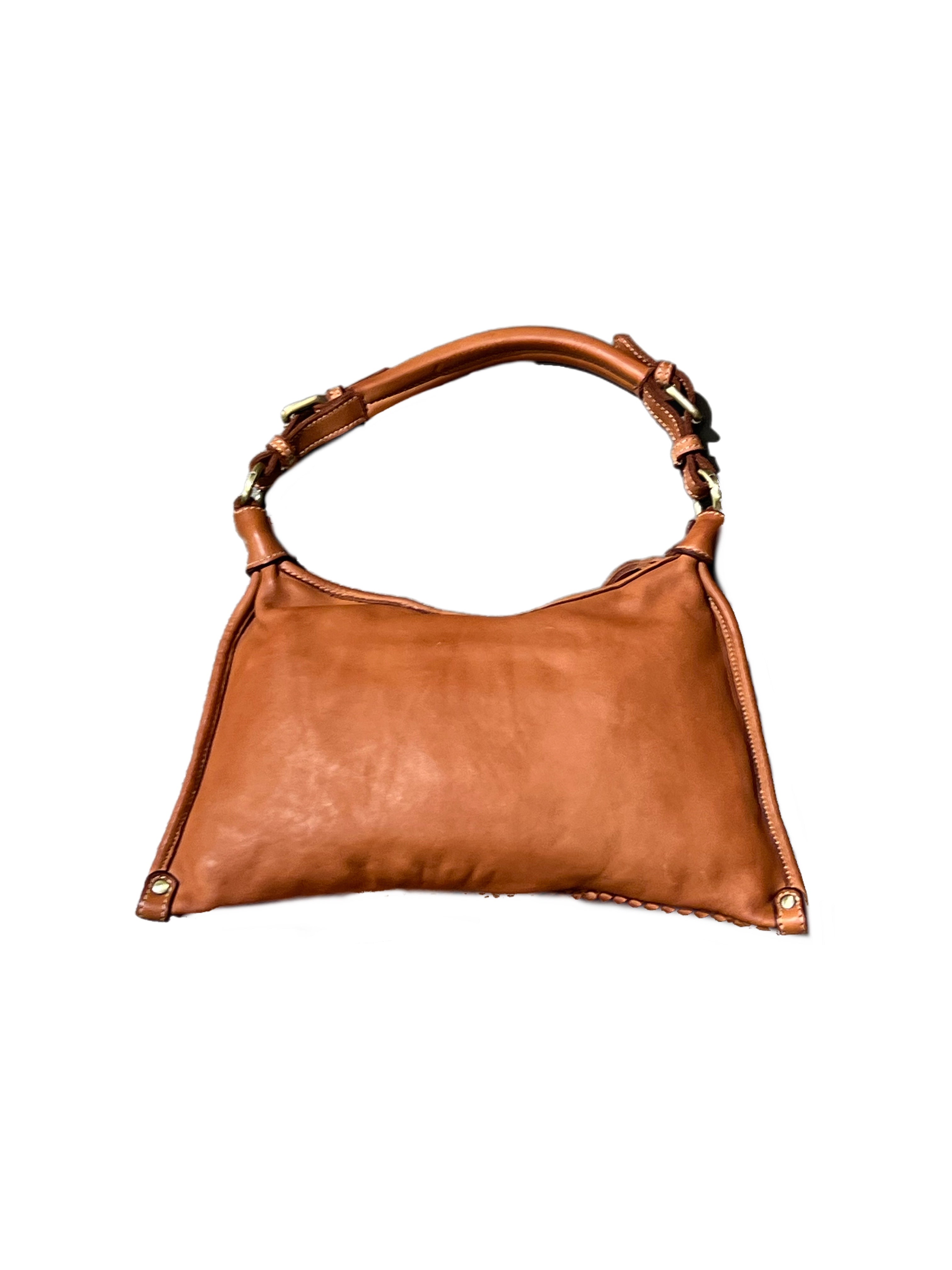 Matié borsa pelle Praga cuoio